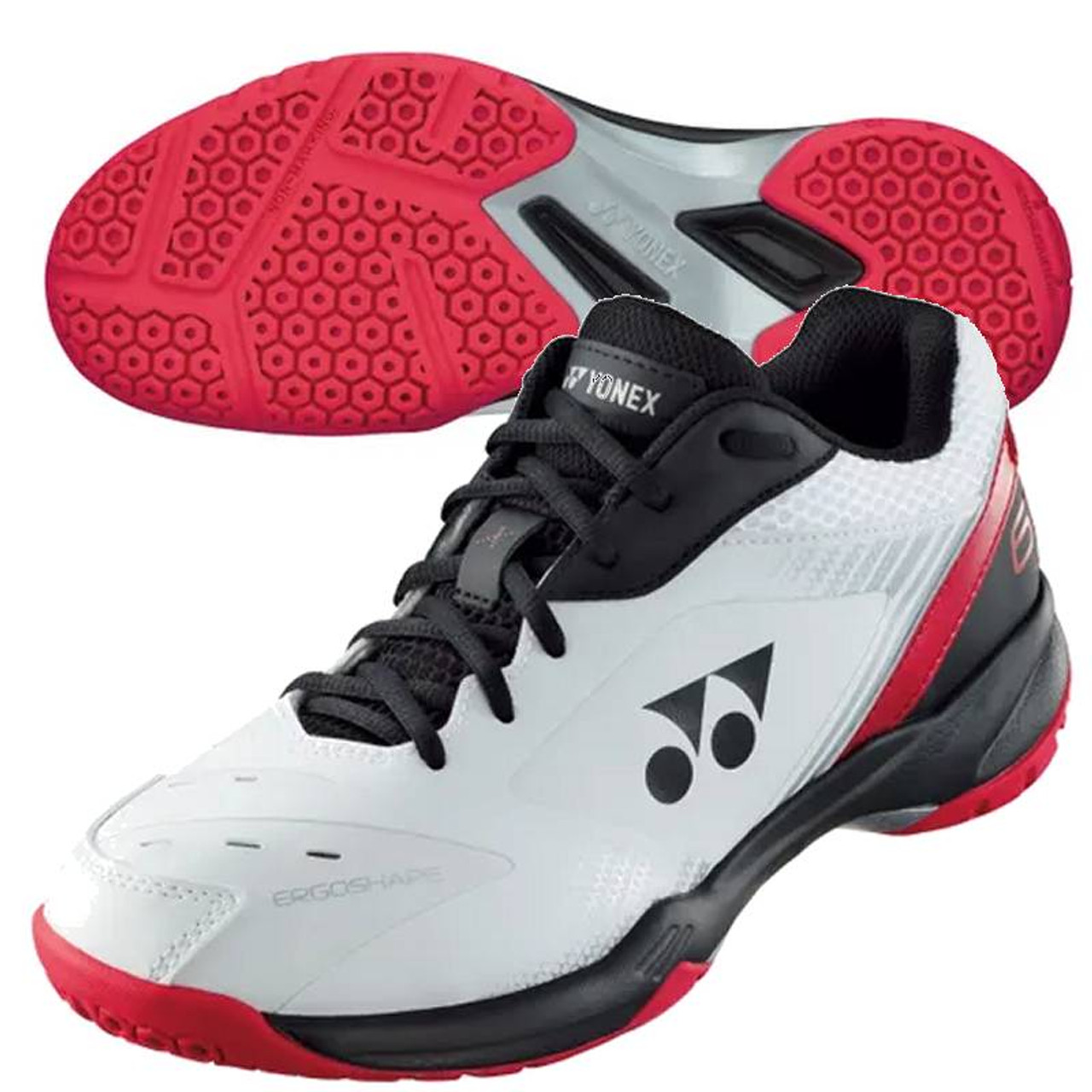 Yonex Power Cushion 65X Men, White/Blk/Red