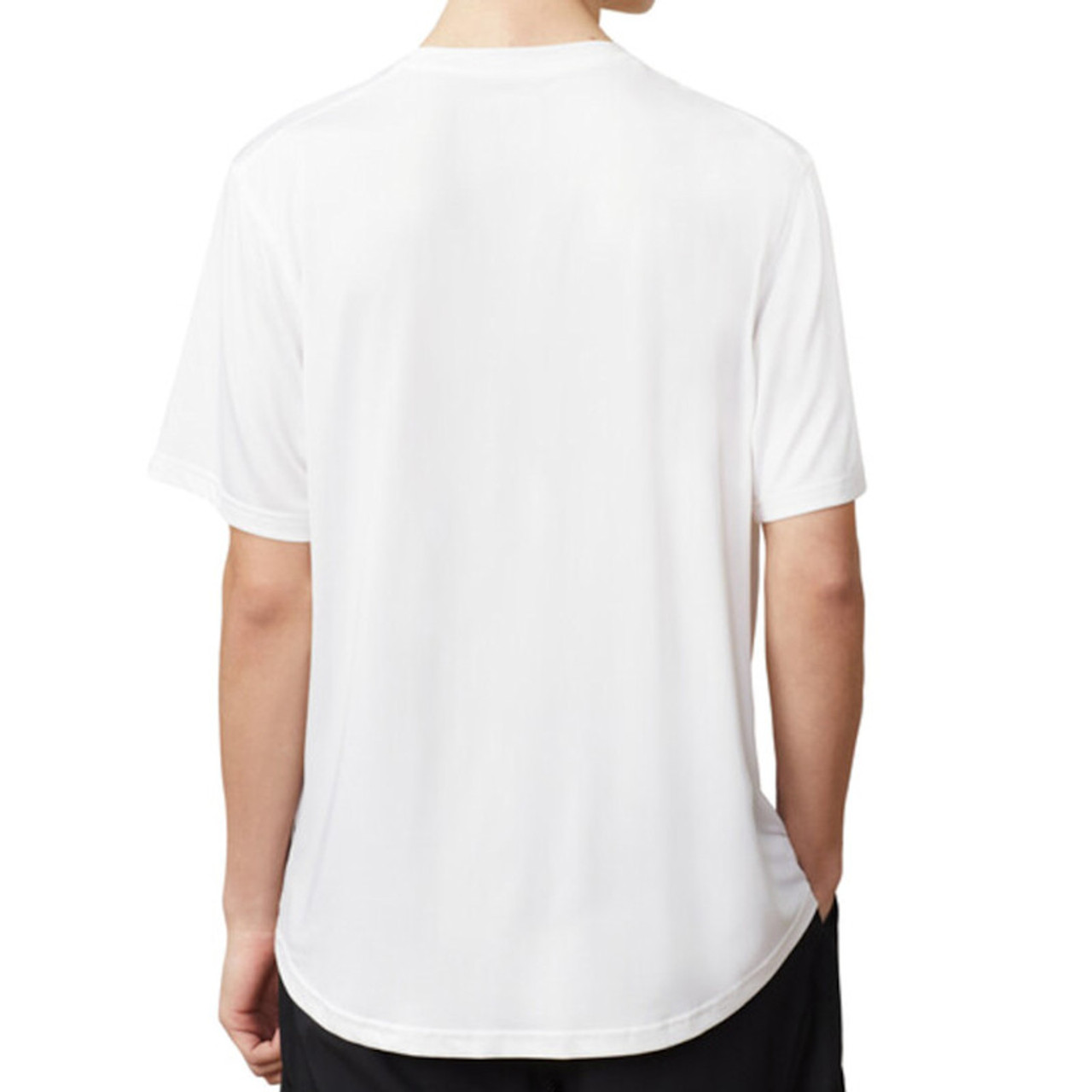 ■FILA■ Unisex Basic Performance T-ShirtFS2RSH2201UBLK 1100 Men's Tee Fila Crew Neck Short Stretch Poly Cotton