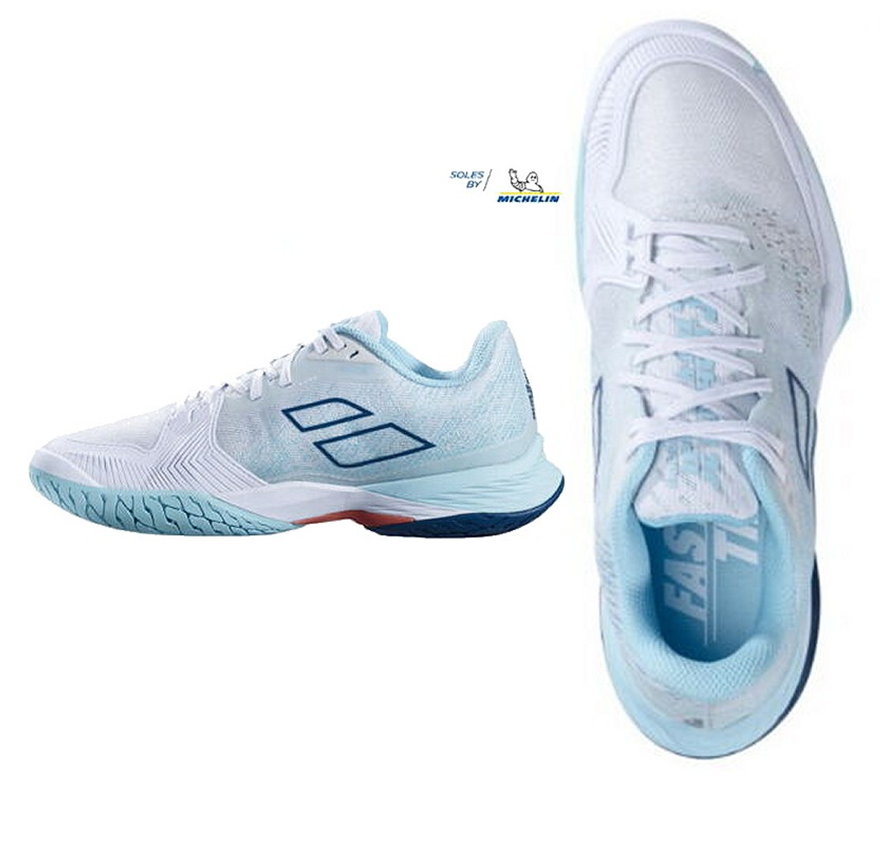 Babolat Jet Mach 3 AC Women White Blue