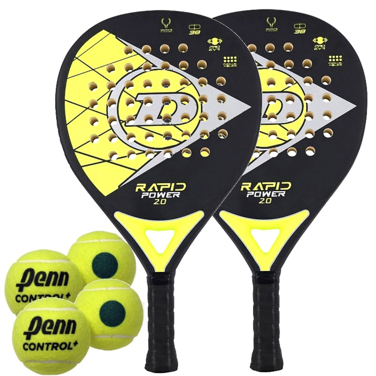 Dunlop Rapid Power 2.0 POP Tennis & 2 Set