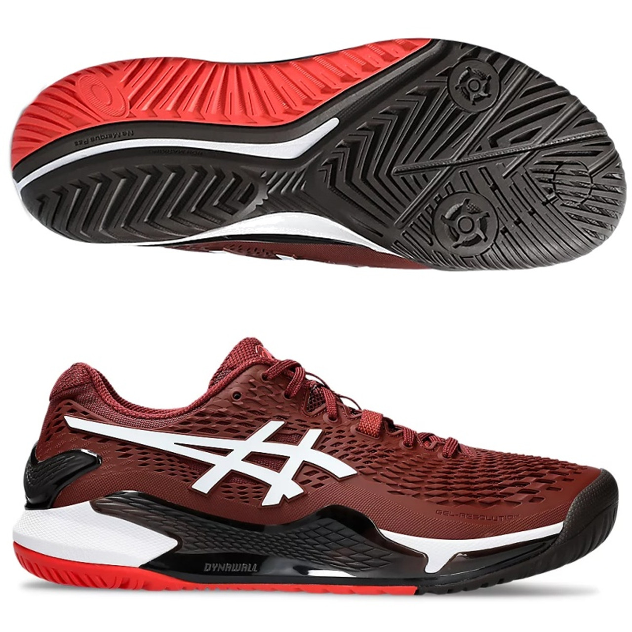 asics Gel Resolution 9 Men, Antique Red