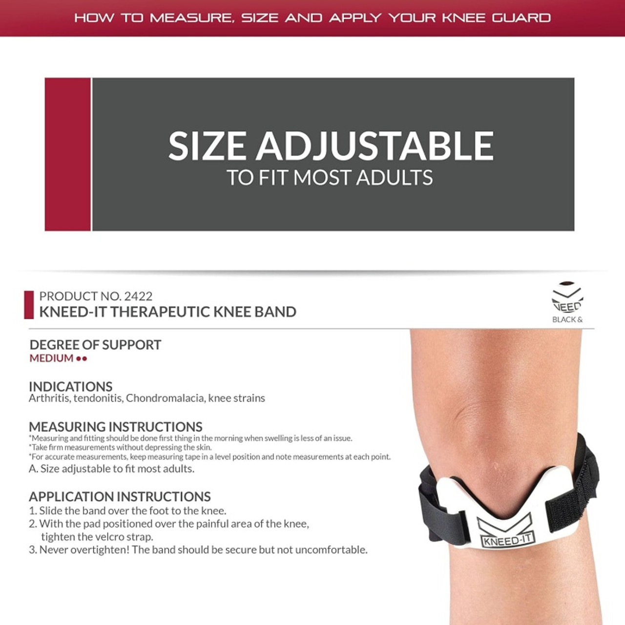 Knee Pro-Tec™ Patellar Tendon Strap - Pro-Tec Athletics