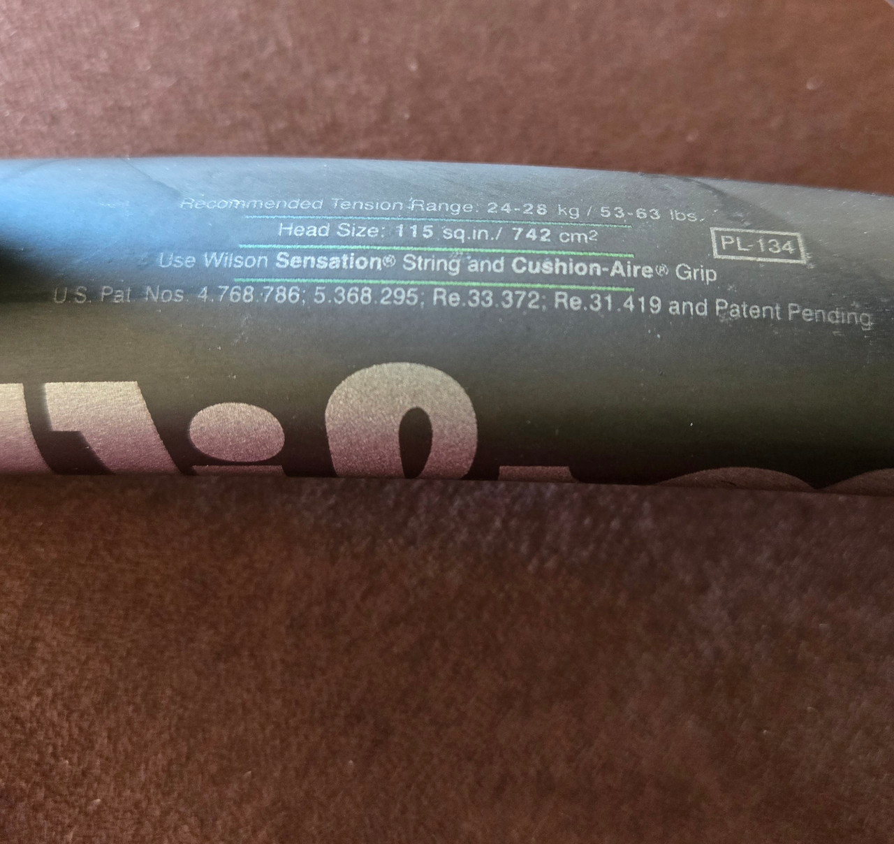 Wilson Hyper Hammer 2.0 115 - Rare and Collectible Tennis Racquet