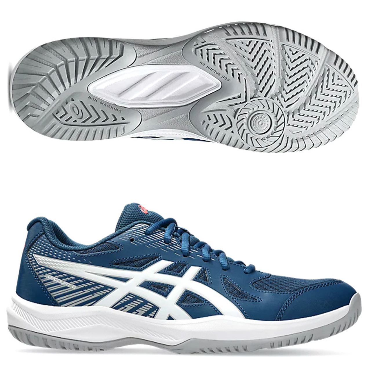 シューズ ASICS UPCOURT 6 asics Upcourt 6 Men in Blue, Bell Racquet Sports for indoor