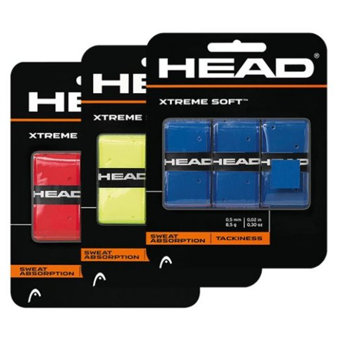 Details about   Head Xtreme Soft Pickleball Overgrip 3 Pack 