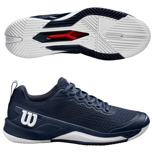 Wilson Rush Pro 4.5 men at Bell Racquet in classic Black / Blue