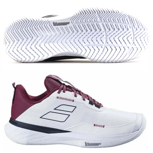 Babolat SFX Evo All Court Men's, Wht/Port (WIDE FIT)