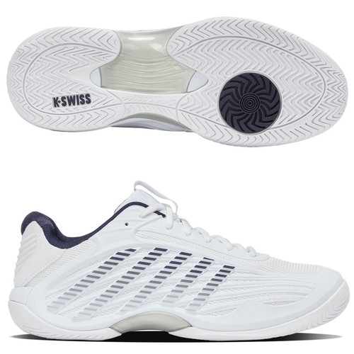 K-Swiss Hypercourt Express 3 Men, White 2E WIDE (Extra Width)