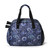 Pickleball Gear Bag in Pretty Prints, Black / Blue / Silver Paisley