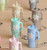 Mini Water Jug Keyring with Daisy Motif
