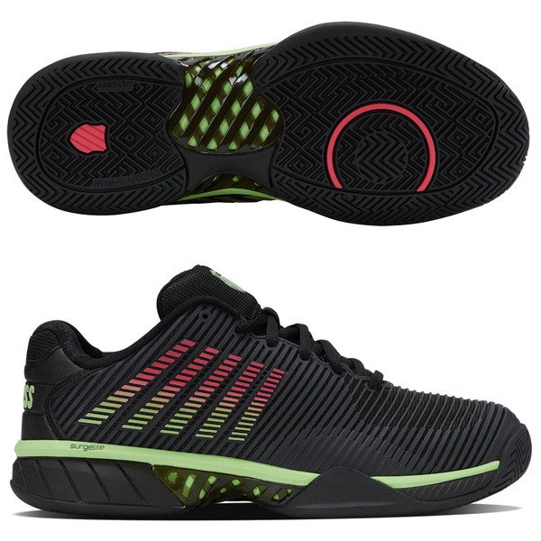 K-Swiss Hypercourt Express 2 Men, Black 2E WIDE (Extra Width) K-Swiss Hypercourt Express 2 Men, Black 2E WIDE (Extra Width)