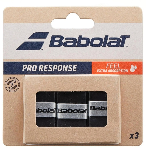 Babolat Pro Response Overgrip, 3 Pack, Colors