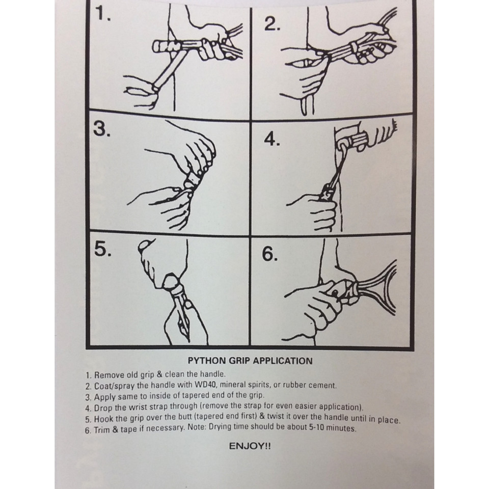 Buy the Python Rubber Racquetball Grip Bell Racquet Sports