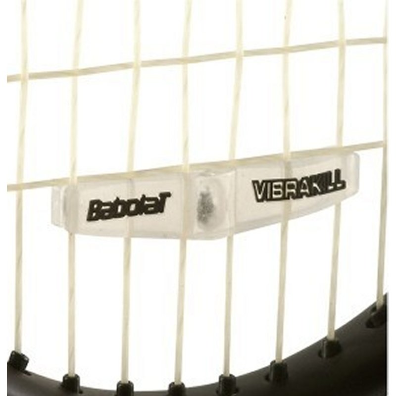 Dampening string vibration in tennis racquets