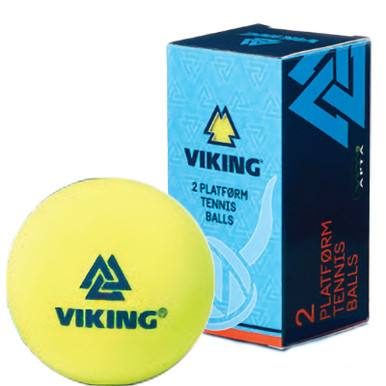 Viking Extra Duty Platform Tennis Balls - Yellow, 2 Ball Sleeve