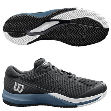 Wilson Rush Pro Ace men at Bell Racquet in Black/Blue display picture 3