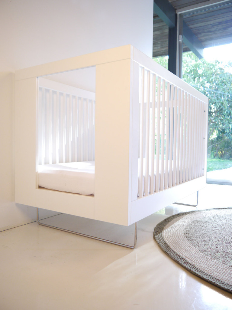 lucite baby crib