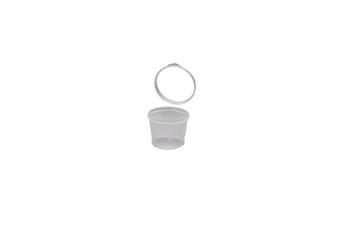 1oz Sauce Container with attached lid (2000/ctn)