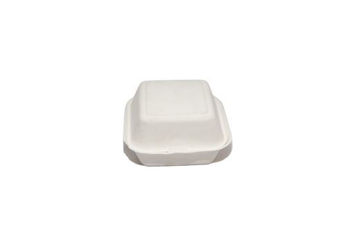 Sugarcane Burger Box - White (400/ctn)