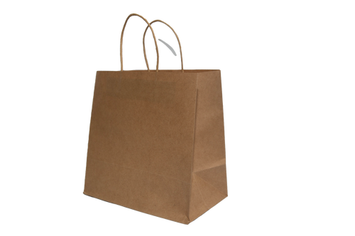 SWI Small Brown Kraft Takeaway Bags (250pcs) 120GSM