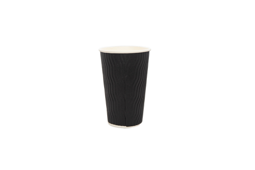 Capri 16oz Double Wall Coffee Cup Black 500/ctn