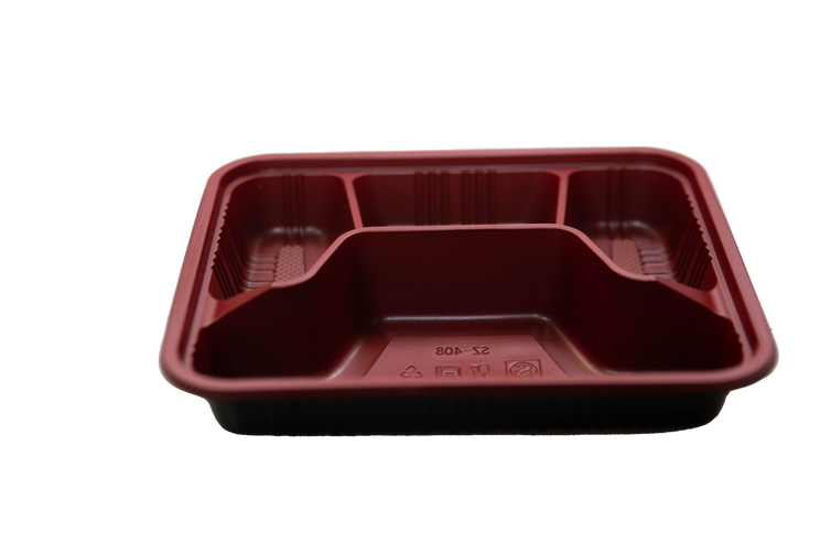 Doral Curved 4 Compartment Bento Box with Lids (D408) 300/ctn