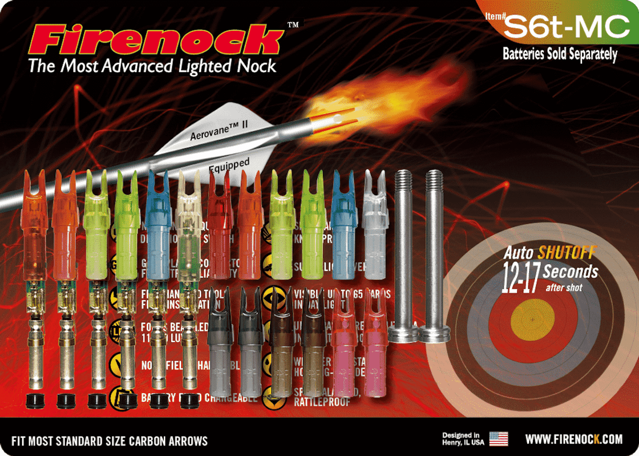 S Style Target Firenock Lighted Nock System (6)