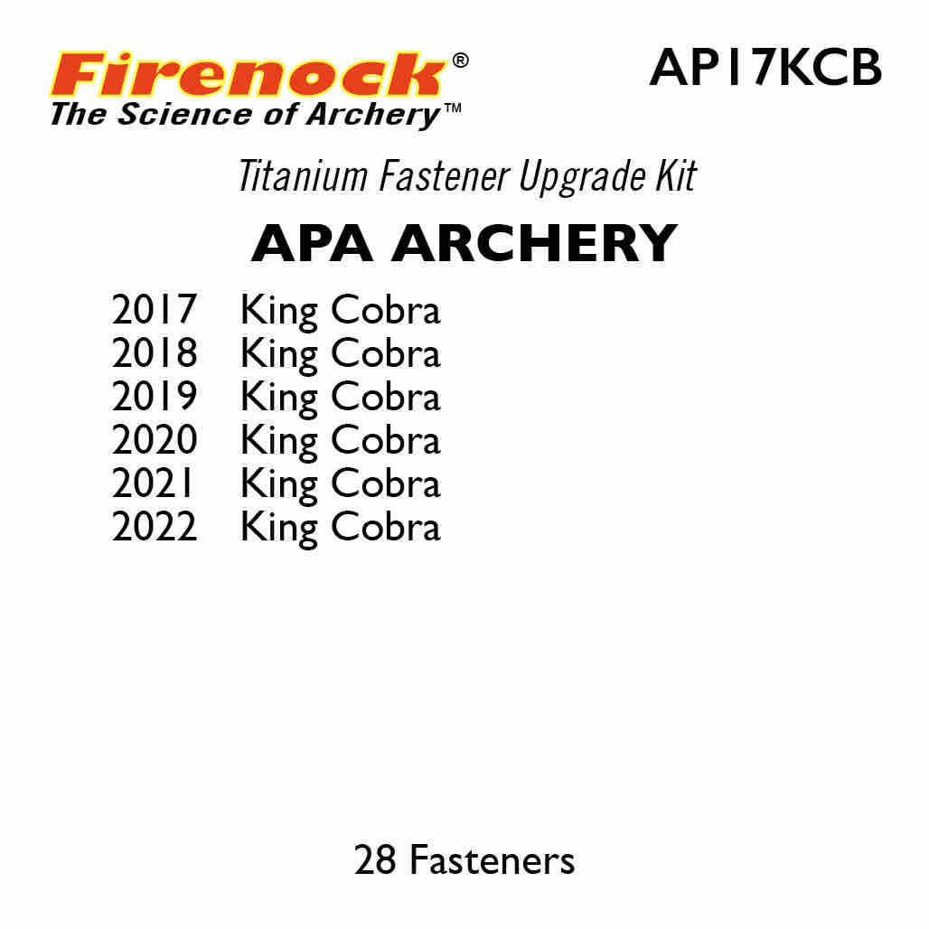 Ti Kit for APA Archery 201718 King Cobra