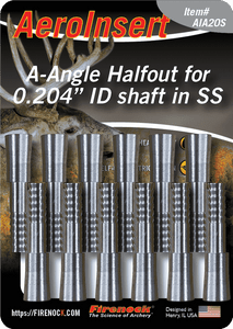 AeroInsert-H for 0.202" - 0.207" ID Arrows (12) AeroInsert-H for 0.202" - 0.207" ID Arrows (12)