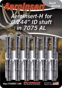 AeroInsert-H for 0.244"-0.246" ID Arrows (12) AeroInsert-H for 0.244"-0.246" ID Arrows (12)