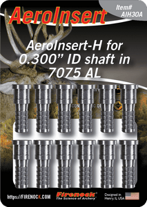 AeroInsert-H for 0.300" ID Arrow (12) AeroInsert-H for 0.300" ID Arrow (12)