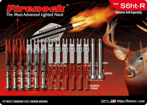 S Style Hunting/Target Firenock Lighted Nock System (6) S Style Hunting/Target Firenock Lighted Nock System (6)