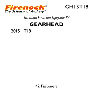 This Titanium Kit for a Gearhead bow includes 45 fasteners. This Titanium Kit for a Gearhead bow includes 45 fasteners.
