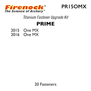 This Titanium Kit for a Prime bow includes 20 fasteners. This Titanium Kit for a Prime bow includes 20 fasteners.