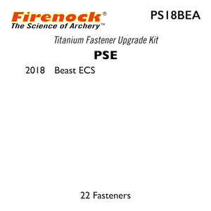 This Titanium Kit for a PSE bow includes 22 fasteners. This Titanium Kit for a PSE bow includes 22 fasteners.