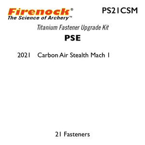 This Titanium Kit for a PSE bow includes 21 fasteners. This Titanium Kit for a PSE bow includes 21 fasteners.