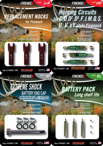 J+ Style Firenock Lighted Nock System (3) for 0.155" Serving J+ Style Firenock Lighted Nock System (3) for 0.155" Serving