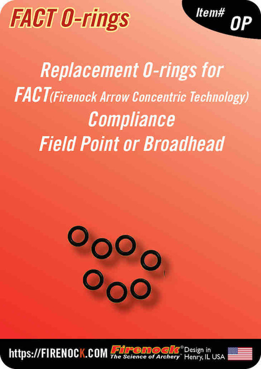 Replacement O-ring for FACT AeroPoints & Broadheads (7)