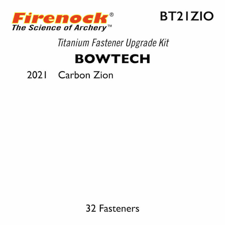 Ti Kit for Bowtech 2021 Bows with Carbon Zion