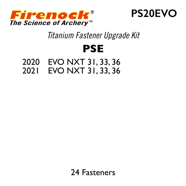 Ti Kit for PSE 2020 EVO NXT 31, 33, & 36
