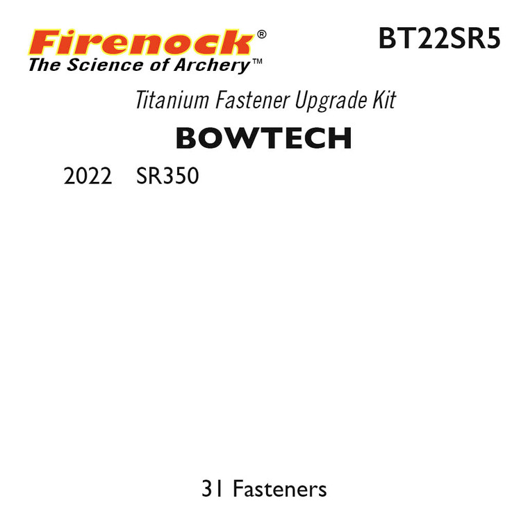 Kit for Bowtech 2022 SR350