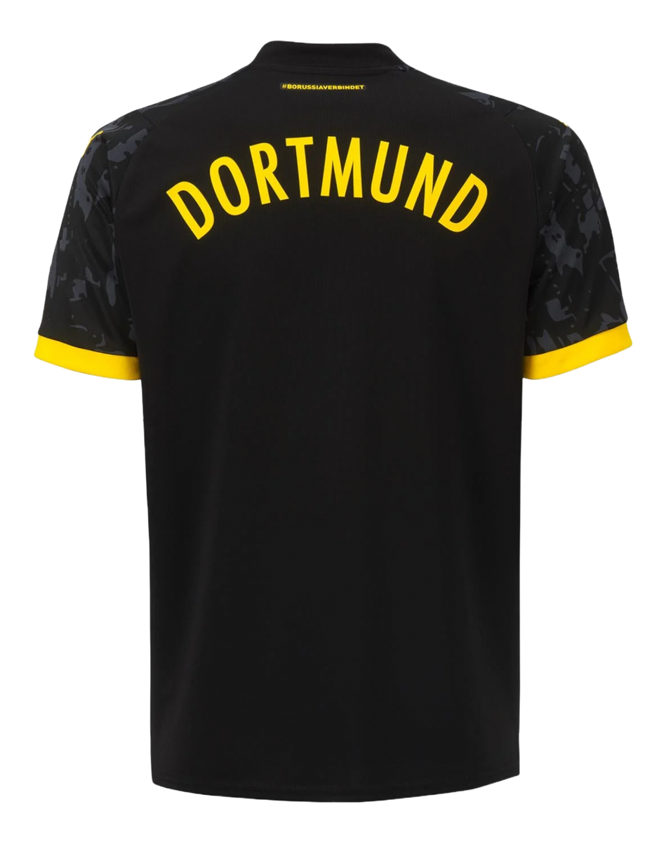 Borussia Dortmund 23/24 Kid's Away Shirt and Shorts