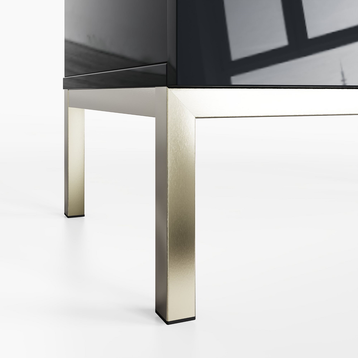 ASM Lyra TV-Wandschrank – 300 X 190 X 45 Cm, Weiß, Mit 4 Glaselementen, TV-Bank & Aufbewahrungsfächern | Modernes Wohnzimmer-Möbel