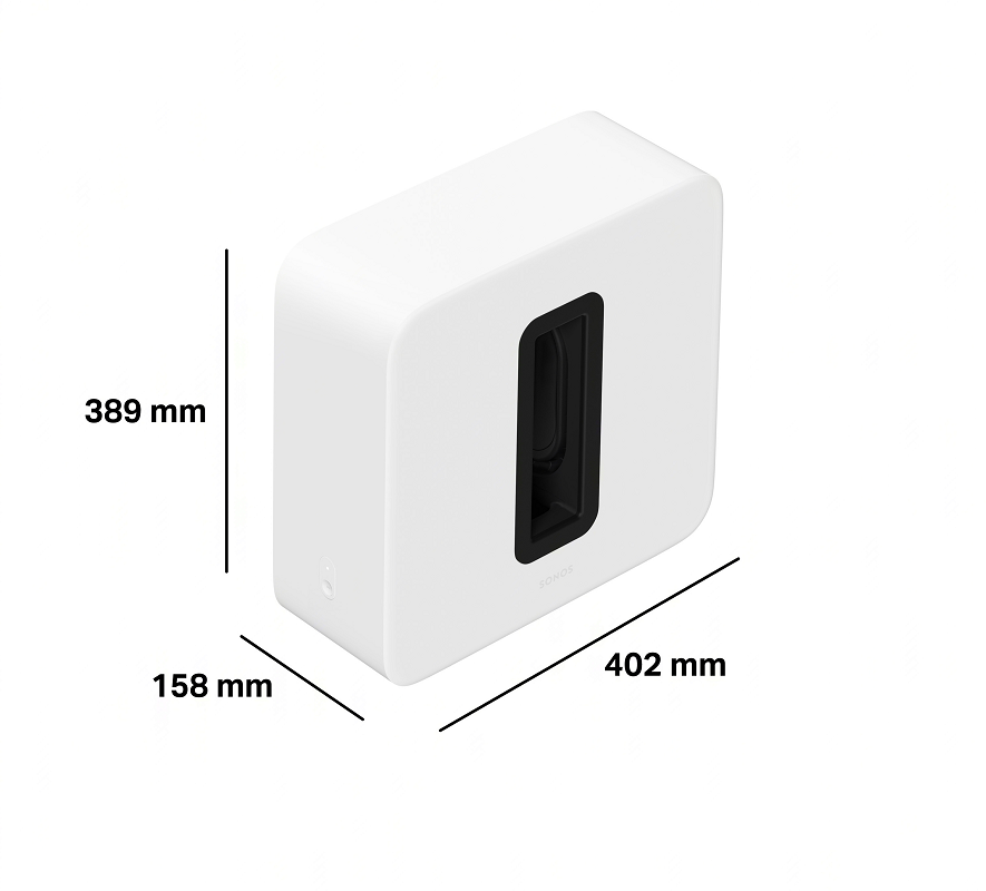 Sonos Sub 4 Wireless Subwoofer | Deep Bass for Home Cinema