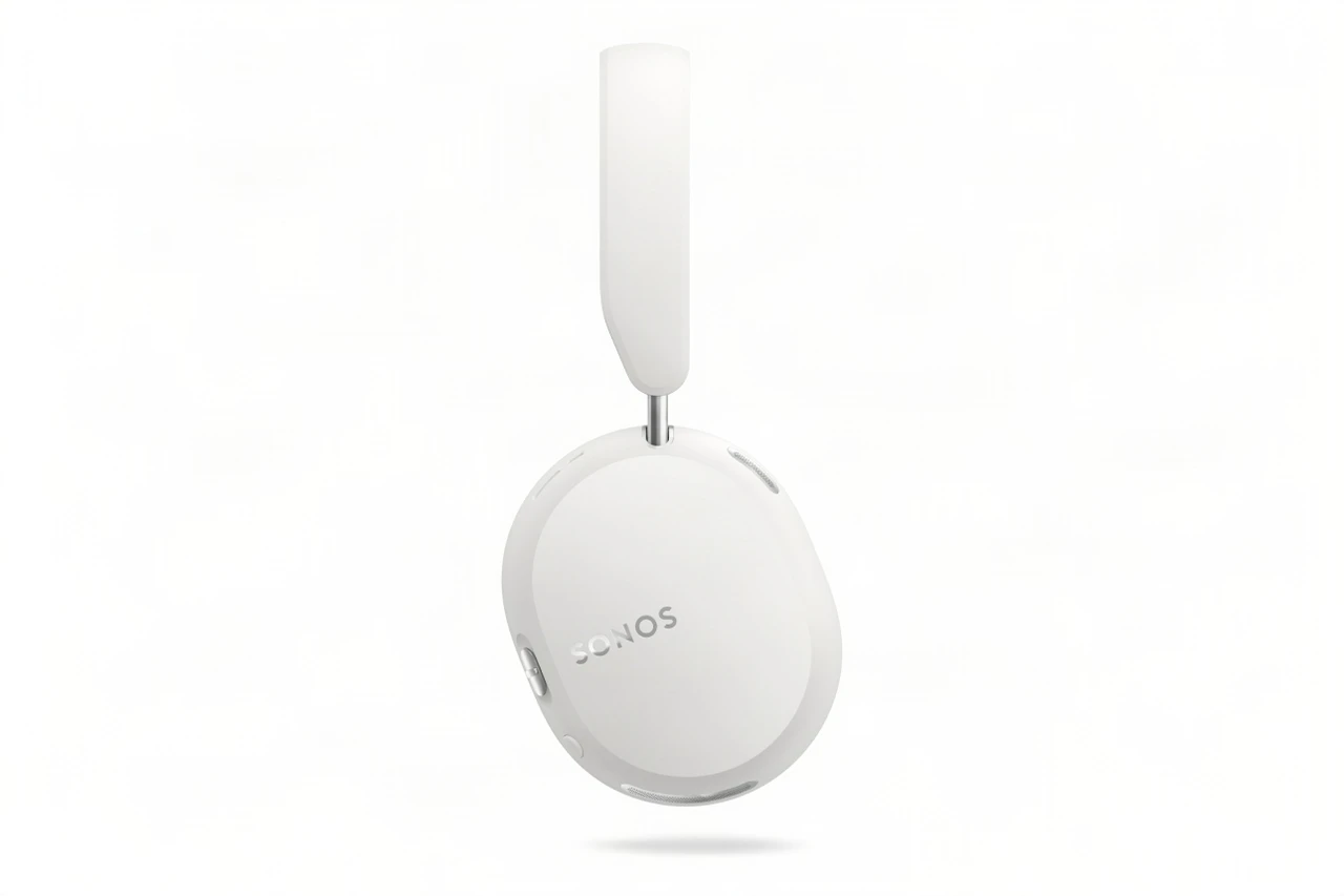 Sonos Ace Ultra headphones in White, side view