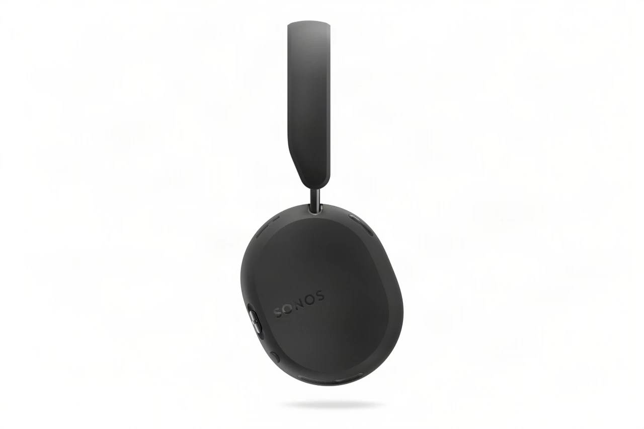 Sonos Ace Ultra headphones in Black, side view