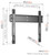 Vogel's Elite TVM5505 Flat TV wall bracket-showing wall mount dimensions