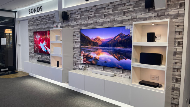 Samsung and LG TVs on demo at Jennings in Fleet