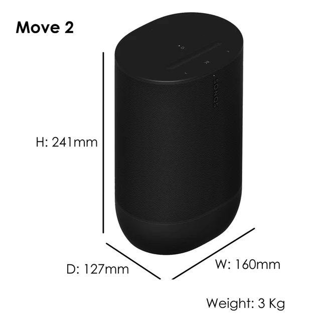 Sonos Move 2 dimensions and weight