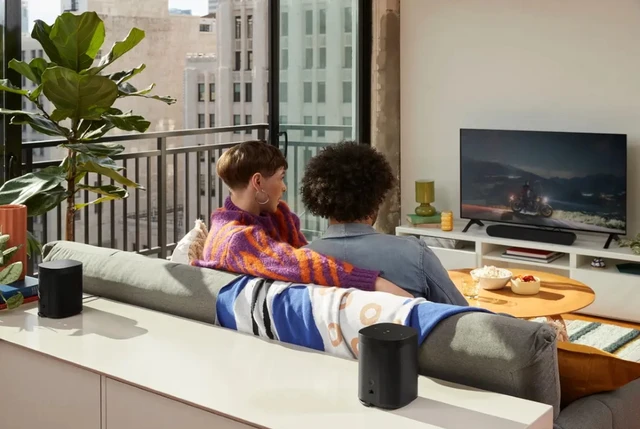 Sonos home cinema system in a living room